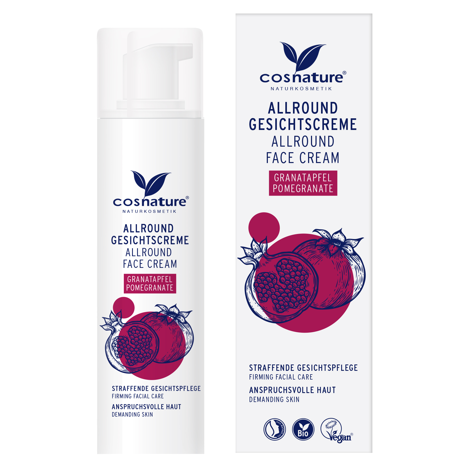 Cosnature Duschgel Granatapfel – 250 Ml, Zertifizierte Naturkosmetik Mit Bio-Granatapfelkernöl